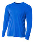A4 Youth Cooling Performance Long Sleeve Crew (N3165), Color 'Royal'